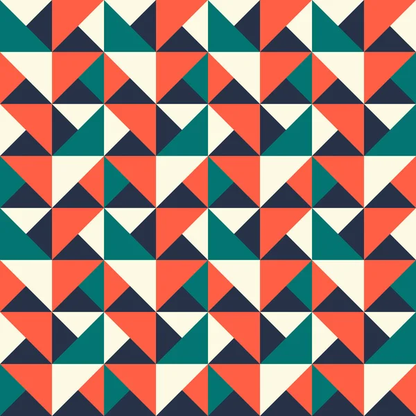 Retro Stijl Abstract Geometrische Gekleurde Naadloze Patroon — Stockvector