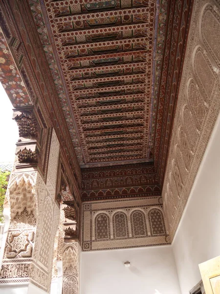 Marrakech Morocco Září 2019 Marrákešský Palác Bahia Palác Soubor Zahrad — Stock fotografie