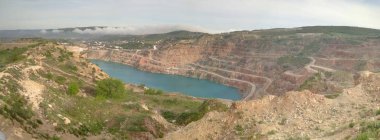 koy sıcak yaz günü havadan görünümü