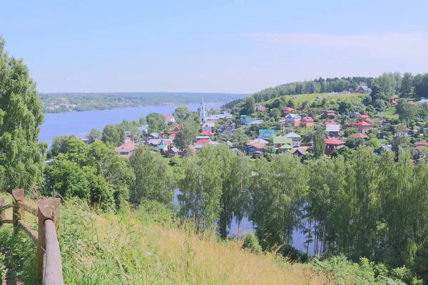 landscape with flowers summer in Russia