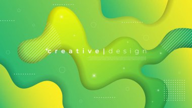 Soyut modern grafik ögesi. Dinamik renkli formlar ve dalgalar. Akan sıvı şekilli gradyan soyut afiş. Web sitesi iniş sayfası ya da arkaplan dizaynı şablonu.