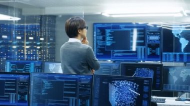 Sistem kontrol odasında teknik operatör anlamına gelir ve birden çok ekran grafik üzerinde gösterilen çeşitli faaliyetleri izler. Yapay zeka, büyük veri madenciliği, Neural ağ, gözetim Proje Yöneticisi monitörler çalışmaları.