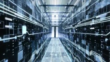 Kavramı: dijitalleştirme raf tipi sunucular veri merkezindeki hareket bilgi akışı.