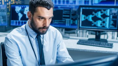 Sistem kontrolü ortasında teknik işleci görüntüler onun iş istasyonunda izler. İlgili verileri gösteren görüntüler ile çevrilidir. Etkileşimli harita ile arka plan verilerde.