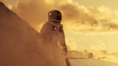 Mars üzerinde ilk astronot, O'nun Rover kontrol ve onun yakın temel / araştırma bölgesi keşfetmek merkezi. Uzay Seyahat / keşif, kolonizasyon.
