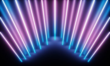 Harika ışık ile Neon Tüpler