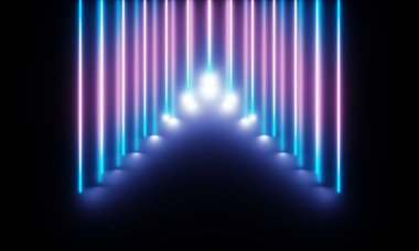 Harika ışık ile Neon Tüpler