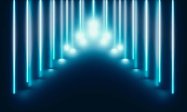 Harika ışık ile Neon Tüpler