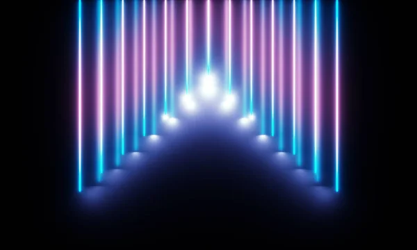 Tubos de neón con luz maravillosa —  Fotos de Stock
