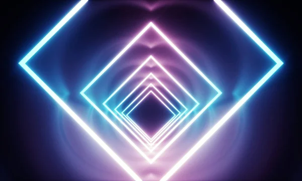 Neon ışık tüneli