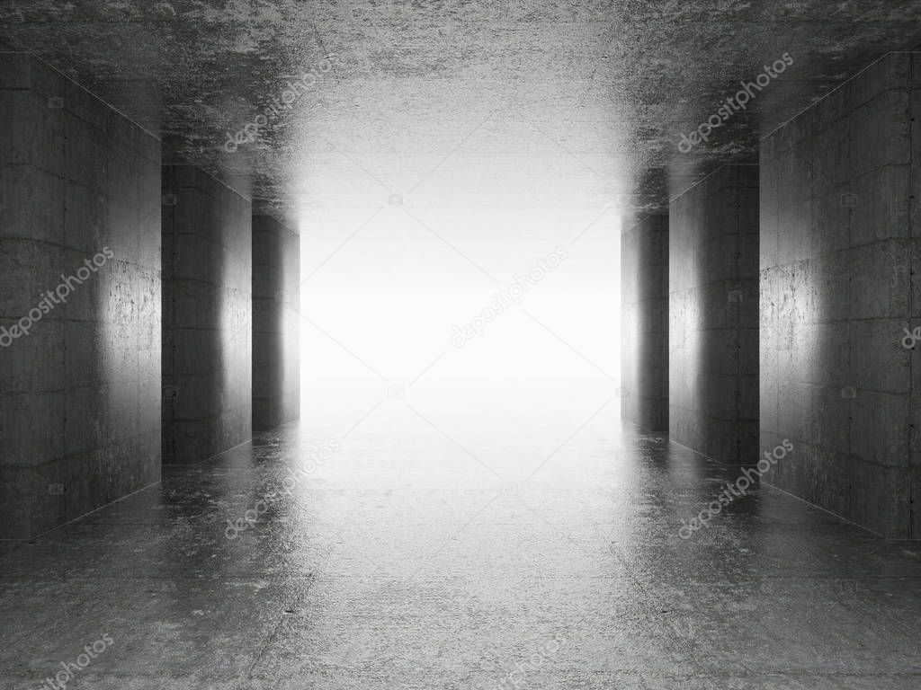 Abstract architecture interior