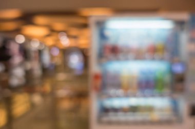 Bir alışveriş merkezinde Blur arka plan