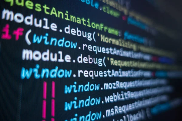 Code on screen — Stock Photo, Image