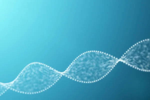 Partikel 3D utsmält DNA — Stockfoto