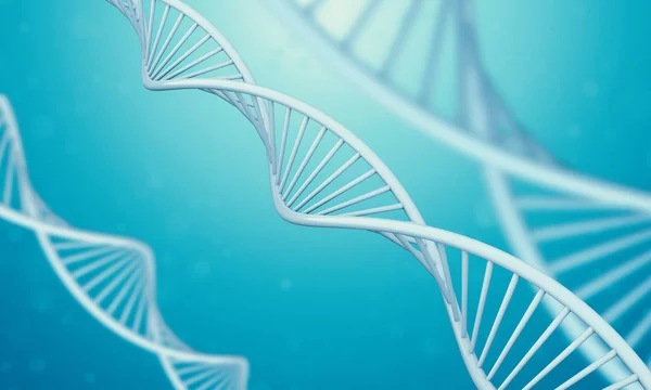 mavi sıvı 3D DNA.