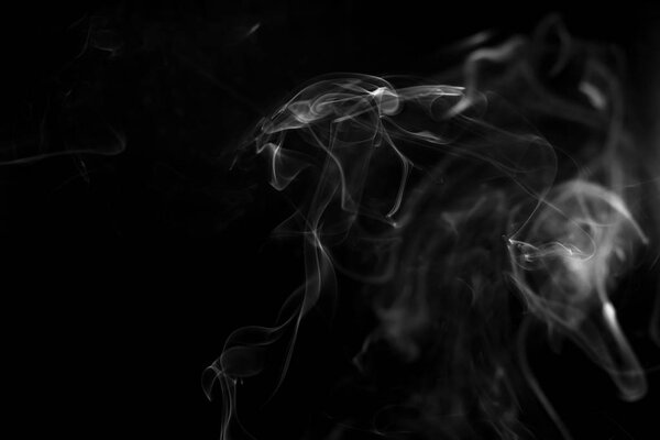 Abstract fog and smoke isolated in black background. Used for graphic source. image