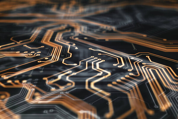 Orange circuit board