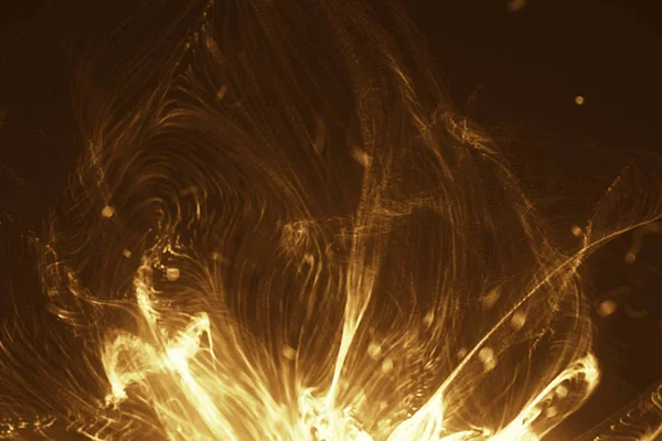 Energi Storm med eld — Stockfoto