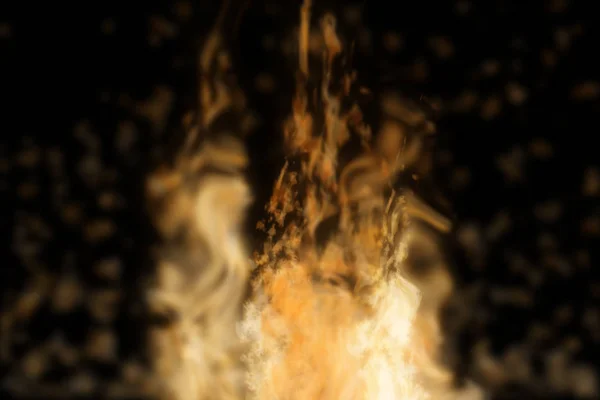 Abstrakt brand isolerad i svart. — Stockfoto