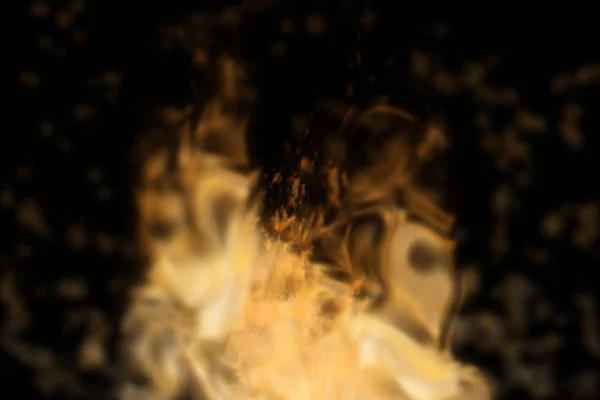 Abstract vuur geïsoleerd in zwart. — Stockfoto