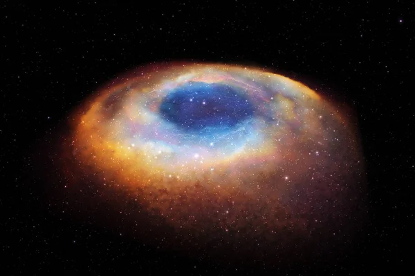 Uzayda renkli gökada