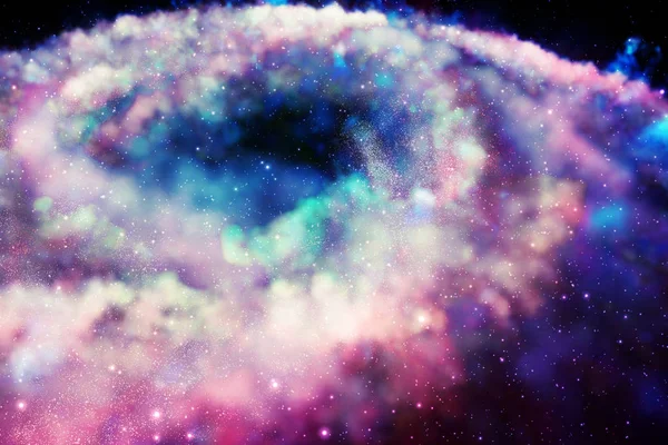 Kolorowa galaktyka w kosmosie — Zdjęcie stockowe