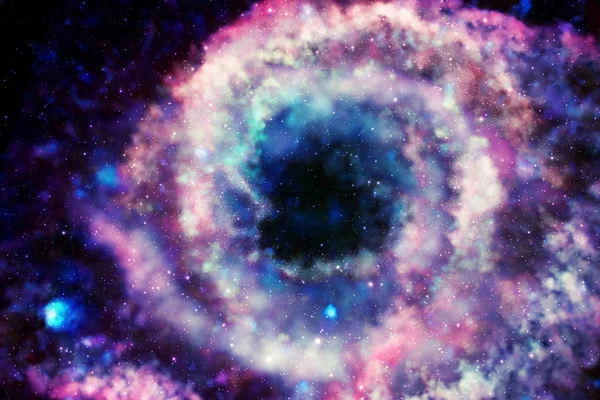 Барвиста галактика в космосі — стокове фото