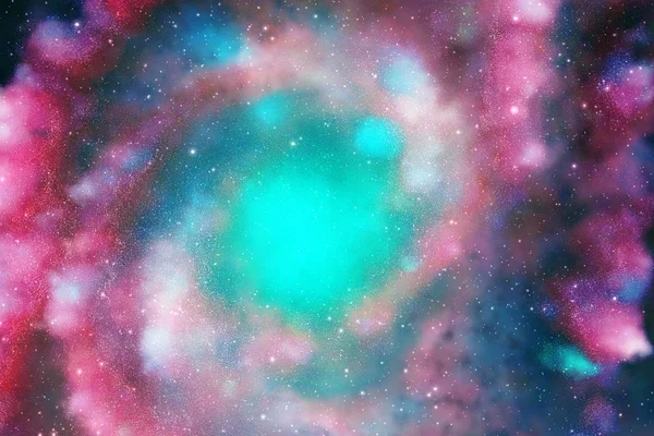 Galaxie colorée dans l'espace — Photo