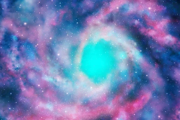 宇宙のカラフルな銀河 — ストック写真