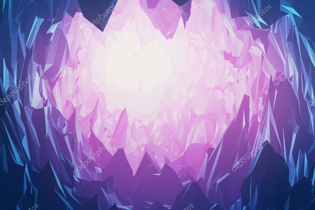 Gems and crystals mountain