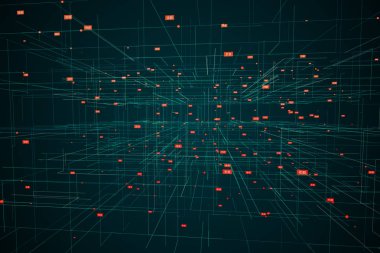 Sayılar ile dijital ızgara