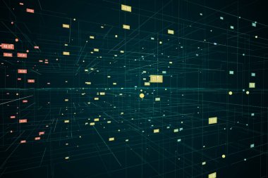 Sayılar ile dijital ızgara