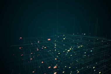 Sayılar ile dijital ızgara