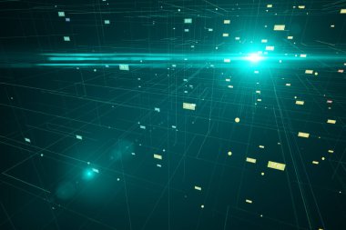 Sayılar ile dijital ızgara