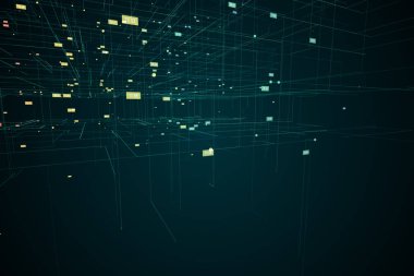 Sayılar ile dijital ızgara