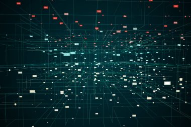 Sayılar ile dijital ızgara