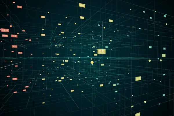 Sayılar ile dijital ızgara