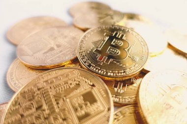 Masada altın Bitcoin.