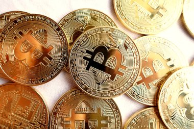 Masada altın Bitcoin.