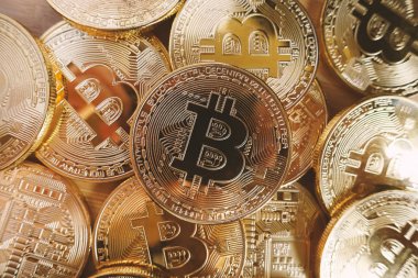 Masada altın Bitcoin.