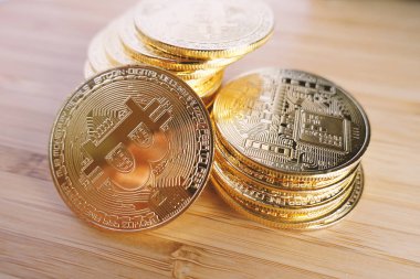 Masada altın Bitcoin.