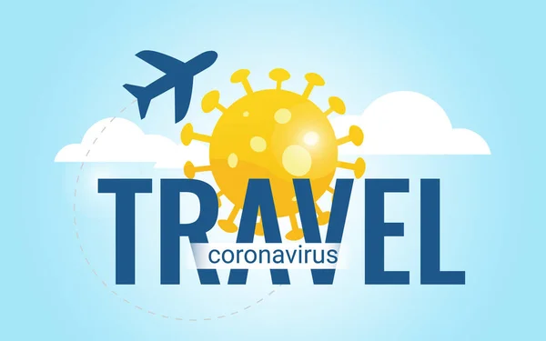 Viaje Verano Durante Ovidio Concepto Creativo Del Sol Forma Coronavirus — Archivo Imágenes Vectoriales