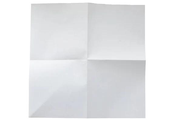 Лист бумаги с полосками, изолированными на белом — стоковое фото