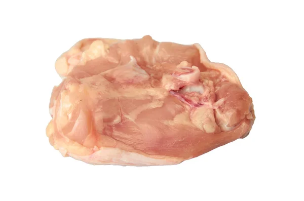Kawałek świeżego mięsa drobiowego na białym tle — Zdjęcie stockowe