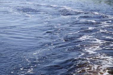 Küçük dalgalar ve güneş parlamaile su dokusu