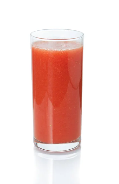 Frullato fresco su isolare. Bicchiere con un cocktail di verdure. Bevande salutari . — Foto Stock