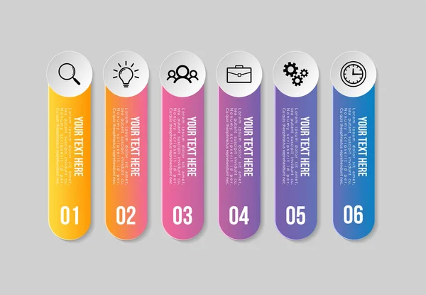 Conception Modèle Éléments Infographie Vectoriels Calendrier Visualisation Des Données Entreprise — Image vectorielle