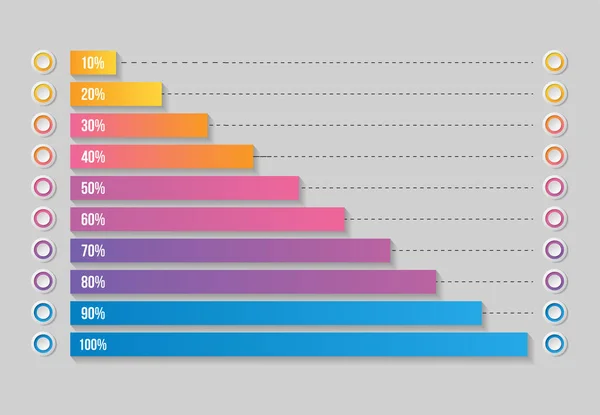 Elementi Infografici Vettoriali Template Design Visualizzazione Dei Dati Aziendali Timeline — Vettoriale Stock