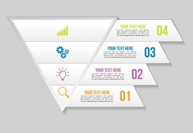 Vektör Infographics Elements Şablon Tasarım. Seçenekler Adımları ile İş Veri Görselleştirme Zaman Çizelgesi, Pazarlama Simgeleri en yararlı sunum, diyagramlar, yıllık raporlar, iş akışı düzeni için kullanılabilir