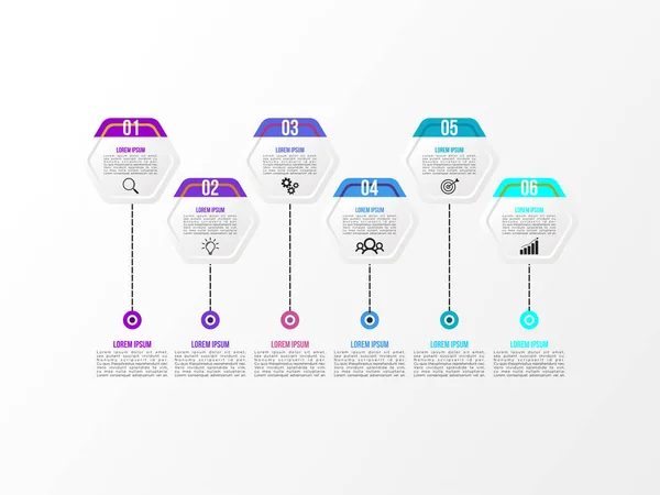 Шаблон Векторного Инфографического Дизайна Опциями Шаги Маркетинговые Иконки Могут Использованы — стоковый вектор